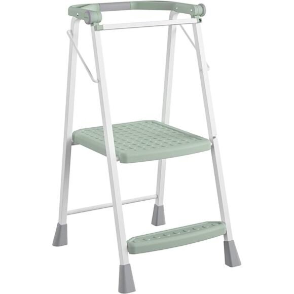 2-Step Kitchen Stepper™ Adult Folding Step Stool, Kids Folding (Steel/Resin) - Picture 1 of 7